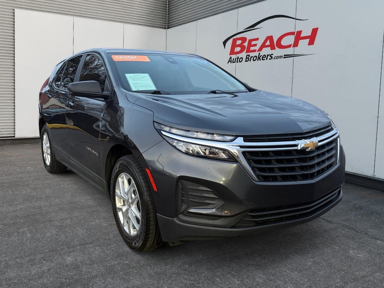 2022 Chevrolet Equinox LS, APPLE CARPLAY/ANDROID AUTO, WIFI, BACKUP CAMERA, POWER AND HEATED MIRRORS, LANE KEEP ASSIST, KEYLESS START, BLUETOOTH, COME AND TEST DRIVE TODAY!