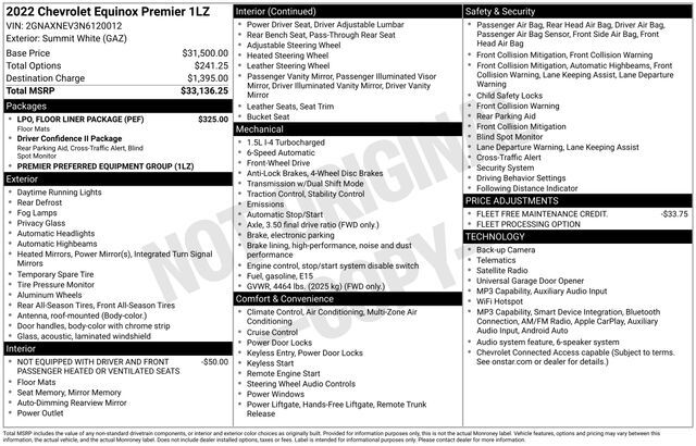 2022 Chevrolet Equinox Premier Raleigh NC