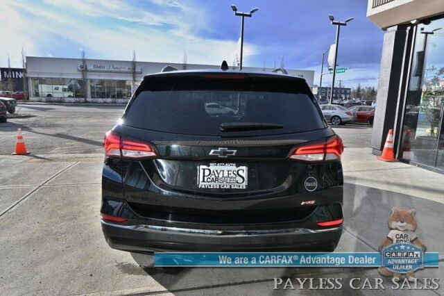 2022 Chevrolet Equinox RS / AWD / ADV Safety Pkg / Auto Start / Power & Heated Leather Seats / Heated Steering Wheel / Bose Speakers / Panoramic Sunroof / Navigation / Lane Departure & Blind Spot / Apple CarPlay & Android Auto / 30 MPG Anchorage AK