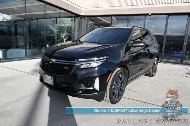 2022 Chevrolet Equinox RS / AWD / ADV Safety Pkg / Auto Start / Power & Heated Leather Seats / Heated Steering Wheel / Bose Speakers / Panoramic Sunroof / Navigation / Lane Departure & Blind Spot / Apple CarPlay & Android Auto / 30 MPG Anchorage AK