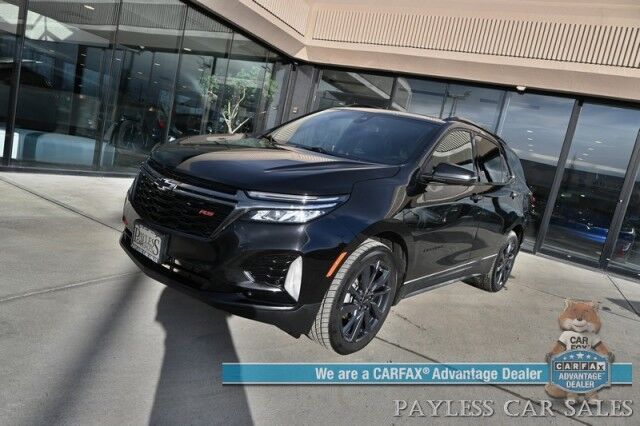 2022 Chevrolet Equinox RS / AWD / ADV Safety Pkg / Auto Start / Power & Heated Leather Seats / Heated Steering Wheel / Bose Speakers / Panoramic Sunroof / Navigation / Lane Departure & Blind Spot / Apple CarPlay & Android Auto / 30 MPG Anchorage AK