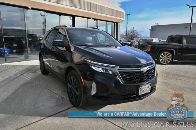 2022 Chevrolet Equinox RS / AWD / ADV Safety Pkg / Auto Start / Power & Heated Leather Seats / Heated Steering Wheel / Bose Speakers / Panoramic Sunroof / Navigation / Lane Departure & Blind Spot / Apple CarPlay & Android Auto / 30 MPG Anchorage AK