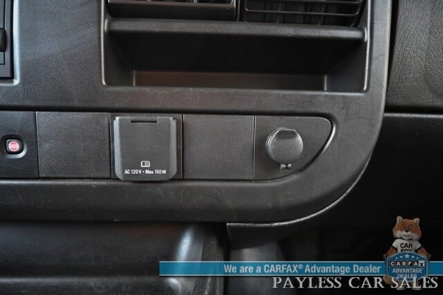 2022 Chevrolet Express Cargo Van 2500 / 4.3L V6 / Automatic / Convenience & Cold Climate Pkg / Chrome Appearance Pkg / Aluminum Bulkhead / Power Windows, Locks & Mirrors / Cruise Control / Back Up Camera / Block Heater / 1-Owner Anchorage AK