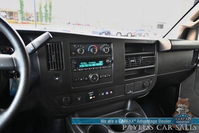 2022 Chevrolet Express Cargo Van 2500 / 4.3L V6 / Automatic / Convenience & Cold Climate Pkg / Chrome Appearance Pkg / Aluminum Bulkhead / Power Windows, Locks & Mirrors / Cruise Control / Back Up Camera / Block Heater / 1-Owner Anchorage AK