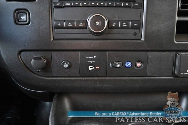 2022 Chevrolet Express Cargo Van 2500 / 4.3L V6 / Automatic / Convenience & Cold Climate Pkg / Chrome Appearance Pkg / Aluminum Bulkhead / Power Windows, Locks & Mirrors / Cruise Control / Back Up Camera / Block Heater / 1-Owner Anchorage AK
