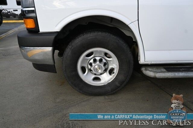 2022 Chevrolet Express Cargo Van 2500 / 4.3L V6 / Automatic / Convenience & Cold Climate Pkg / Chrome Appearance Pkg / Aluminum Bulkhead / Power Windows, Locks & Mirrors / Cruise Control / Back Up Camera / Block Heater / 1-Owner Anchorage AK