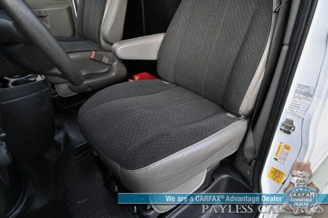 2022 Chevrolet Express Cargo Van 2500 / 4.3L V6 / Automatic / Convenience & Cold Climate Pkg / Chrome Appearance Pkg / Aluminum Bulkhead / Power Windows, Locks & Mirrors / Cruise Control / Back Up Camera / Block Heater / 1-Owner Anchorage AK