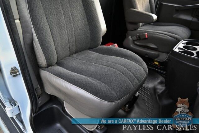 2022 Chevrolet Express Cargo Van 2500 / 4.3L V6 / Automatic / Convenience & Cold Climate Pkg / Chrome Appearance Pkg / Aluminum Bulkhead / Power Windows, Locks & Mirrors / Cruise Control / Back Up Camera / Block Heater / 1-Owner Anchorage AK