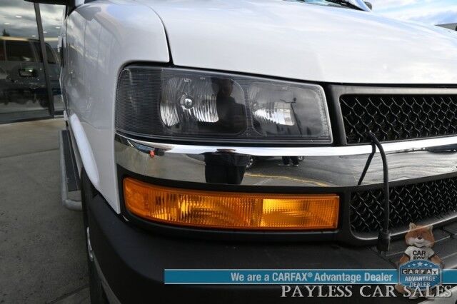 2022 Chevrolet Express Cargo Van 2500 / Chrome Appearance & Cold Climate Pkg / 4.3L V6 / Convenience Pkg / Chrome Appearance Pkg / Bulkhead / Power Locks, Windows & Mirrors / Air Conditioning / Running Boards / 1-Owner Wasilla AK