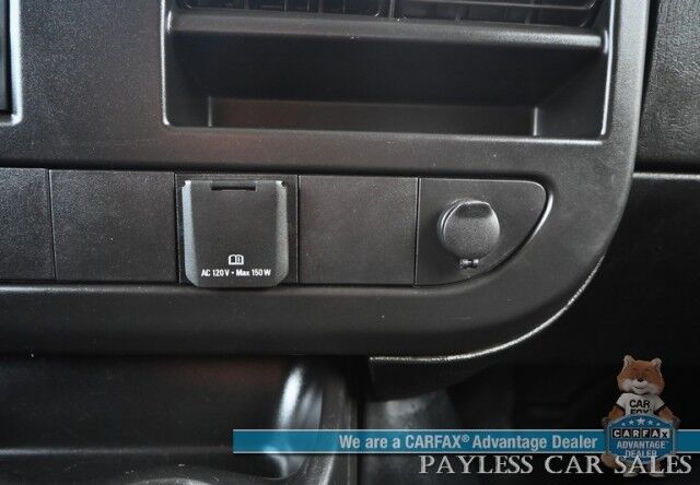 2022 Chevrolet Express Cargo Van 2500 / Convenience Pkg / Chrome Appearance & Cold Climate Pkg / 4.3L V6 / Bulkhead / Power Locks, Windows & Mirrors / Back Up Camera / Cruise Control / New Studless Winter Tires / Block Heater / 1-Owner Anchorage AK