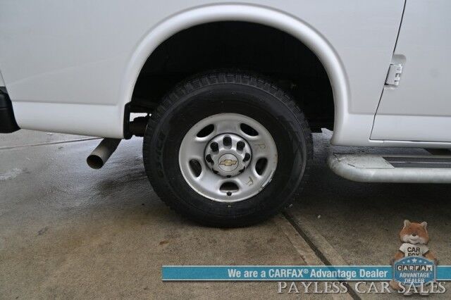 2022 Chevrolet Express Cargo Van 2500 / Convenience Pkg / Chrome Appearance & Cold Climate Pkg / 4.3L V6 / Bulkhead / Power Locks, Windows & Mirrors / Back Up Camera / Cruise Control / New Studless Winter Tires / Block Heater / 1-Owner Anchorage AK