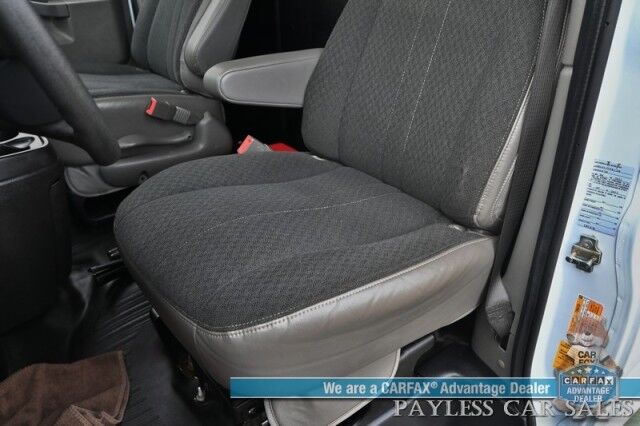 2022 Chevrolet Express Cargo Van 2500 / Convenience Pkg / Chrome Appearance & Cold Climate Pkg / 4.3L V6 / Bulkhead / Power Locks, Windows & Mirrors / Back Up Camera / Cruise Control / New Studless Winter Tires / Block Heater / 1-Owner Anchorage AK