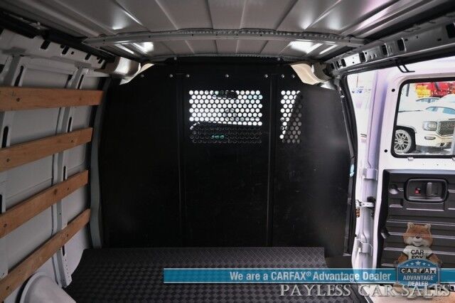 2022 Chevrolet Express Cargo Van 2500 / Convenience Pkg / Chrome Appearance & Cold Climate Pkg / 4.3L V6 / Bulkhead / Power Locks, Windows & Mirrors / Back Up Camera / Cruise Control / New Studless Winter Tires / Block Heater / 1-Owner Anchorage AK