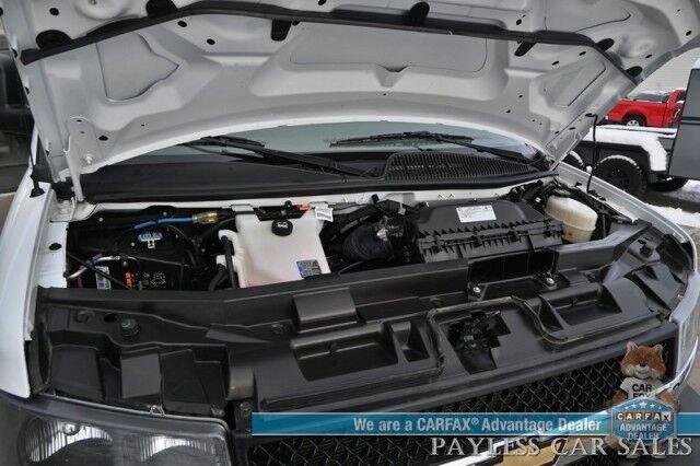 2022 Chevrolet Express Cargo Van 2500 / Convenience Pkg / Chrome Appearance & Cold Climate Pkg / 4.3L V6 / Bulkhead / Power Locks, Windows & Mirrors / Back Up Camera / Cruise Control / New Studless Winter Tires / Block Heater / 1-Owner Anchorage AK