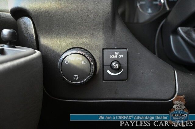 2022 Chevrolet Express Cargo Van 2500 / Convenience Pkg / Cold Climate Pkg / 4.3L V6 / Bulkhead / Power Locks, Windows & Mirrors / AUX Input / Back Up Camera / Air Conditioning / Cruise Control / Block Heater / Only 17K Miles / 1-Owner Anchorage AK