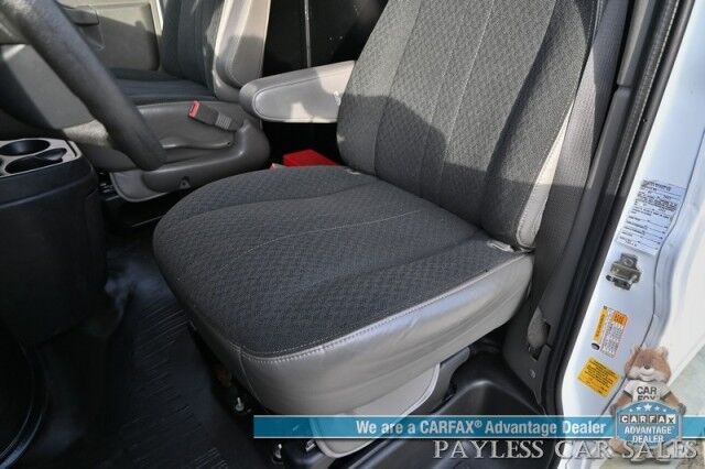 2022 Chevrolet Express Cargo Van 2500 / Convenience Pkg / Cold Climate Pkg / 4.3L V6 / Bulkhead / Power Locks, Windows & Mirrors / AUX Input / Back Up Camera / Air Conditioning / Cruise Control / Block Heater / Only 17K Miles / 1-Owner Anchorage AK