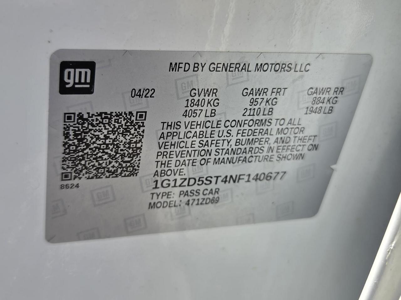 2022 Chevrolet Malibu 4dr Sdn LT Beeville TX
