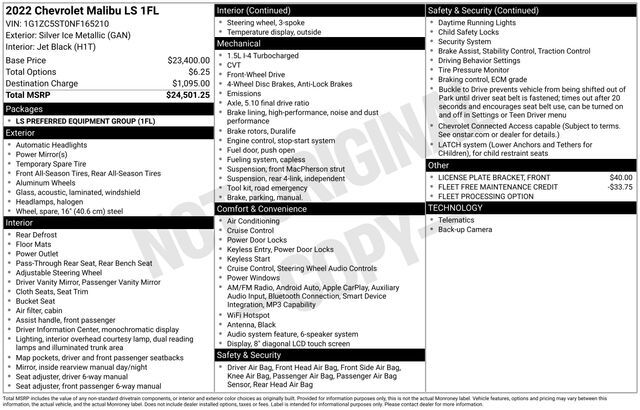 2022 Chevrolet Malibu LS Raleigh NC