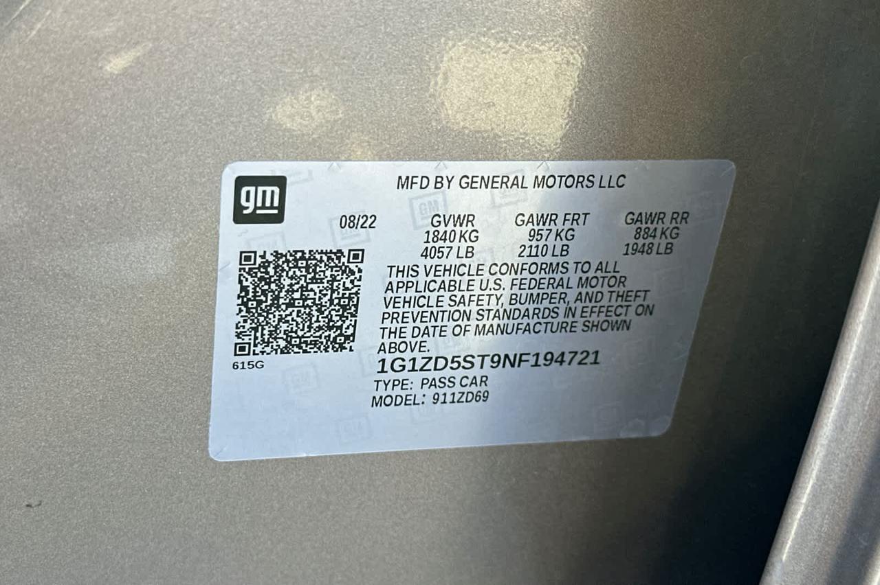 2022 Chevrolet Malibu LT Roseville CA