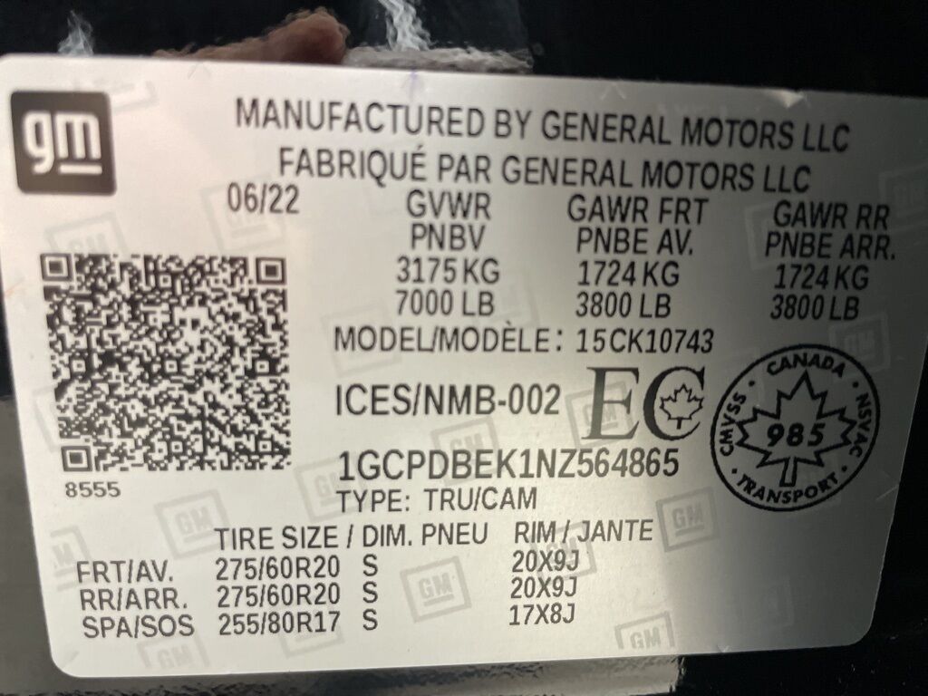 2022 Chevrolet Silverado 1500 4x4 Crew Cab Custom Minocqua WI