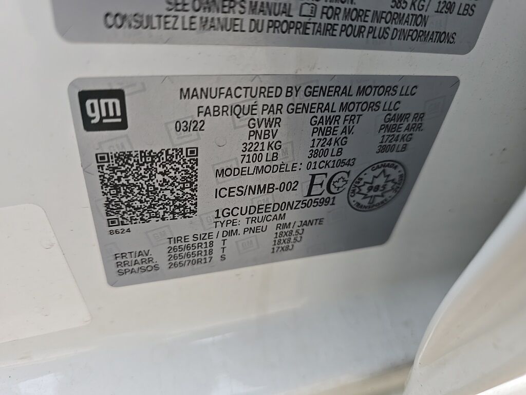 2022 Chevrolet Silverado 1500 4x4 Crew Cab RST Fond du Lac WI