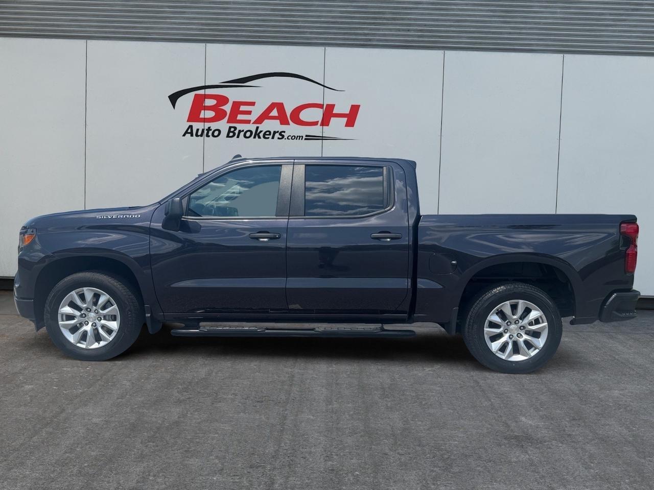 2022 Chevrolet Silverado 1500 CUSTOM, ADAPTIVE CRUISE CONTROL, MEMORY DRIVER SEAT, REMOTE START, ANDROID AUTO/ APPLE CARPLAY, KEYLESS ENTRY & START, ALL WEATHER FLOORMATS, CLEAN CARFAX, ONLY 12K MILES , THIS TRUCK WONT LAST LONG, TEST DRIVE IT TODAY!!! Norfolk VA
