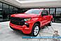 2022 Chevrolet Silverado 1500 Custom / 4X4 / Crew Cab / Convenience Pkg / Auto Start / Lane Departure & Forward Collision Alert / Apple CarPlay & Android Auto / Tonneau Cover / Bed Liner / Back Up Cam / Tow Pkg / 1-Owner Anchorage AK
