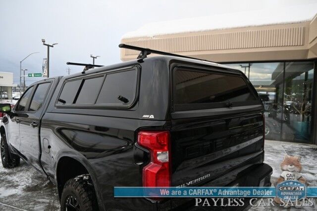 2022 Chevrolet Silverado 1500 LT Trail Boss / 4X4 / Auto Start / Crew Cab / Z71 Pkg / Power & Heated Leather Seats / Heated Steering Wheel / Blind Spot / Apple CarPlay & Android Auto / Back Up Camera / ARE Canopy / Roof Rack / Fuel Wheels Anchorage AK