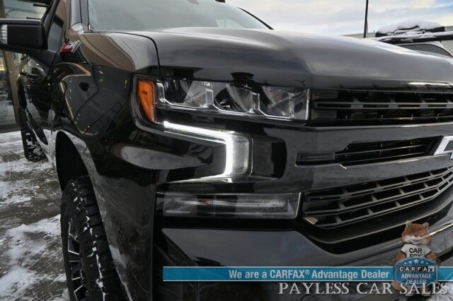 2022 Chevrolet Silverado 1500 LT Trail Boss / 4X4 / Auto Start / Crew Cab / Z71 Pkg / Power & Heated Leather Seats / Heated Steering Wheel / Blind Spot / Apple CarPlay & Android Auto / Back Up Camera / ARE Canopy / Roof Rack / Fuel Wheels Anchorage AK