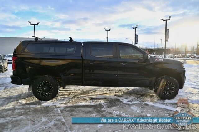 2022 Chevrolet Silverado 1500 LT Trail Boss / 4X4 / Crew Cab / Z71 Pkg / Auto Start / Power & Heated Leather Seats / Heated Steering Wheel / Lane Departure & Blind Spot Alert/ ARE Matching Canopy / Fuel Wheels / Bed Liner / Tow Pkg Anchorage AK 2022 Chevrolet Silverado 1500 LT Trail Boss / 4X4 / Crew Cab / Z71 Pkg / Auto Start / Power & Heated Leather Seats / Heated Steering Wheel / Lane Departure & Blind Spot Alert/ ARE Matching Canopy / Fuel Wheels / Bed Liner / Tow Pkg Anchorage AK