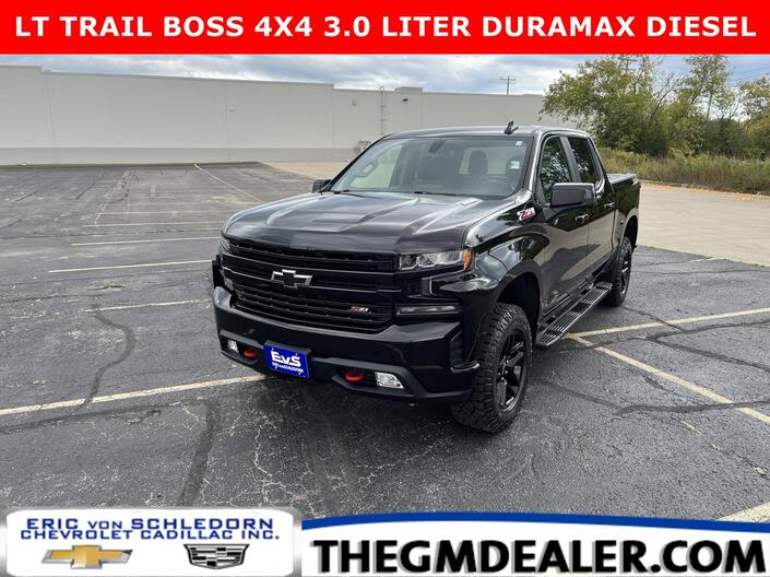 2022 Chevrolet Silverado 1500 LTD LT Trail Boss Crew Cab 4WD 3.0L DuramaxDiesel BedProtctPkg w/Spray-OnBedliner HtdBuckets HtdStrngWhl Milwaukee WI