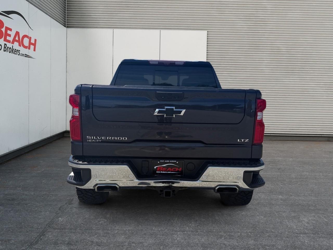 2022 Chevrolet Silverado 1500 LTZ, HEATED FRONT/REAR SEATS, APPLE CARPLAY/ANDROID AUTO, UNIVERSAL GARAGE DOOR OPENER, REMOTE START, WIFI, BACKUP CAMERA, POWER SLIDING REAR WINDOW, TOW HOOKS, BED LINER, REAR BUMPER STEP, ONLY 1 OWNER! Norfolk VA