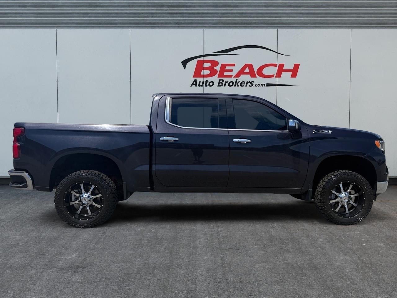 2022 Chevrolet Silverado 1500 LTZ, HEATED FRONT/REAR SEATS, APPLE CARPLAY/ANDROID AUTO, UNIVERSAL GARAGE DOOR OPENER, REMOTE START, WIFI, BACKUP CAMERA, POWER SLIDING REAR WINDOW, TOW HOOKS, BED LINER, REAR BUMPER STEP, ONLY 1 OWNER! Norfolk VA