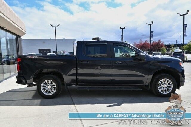 2022 Chevrolet Silverado 1500 RST / 4X4 / Convenience Pkg / All Star Edition / Crew Cab / Turbo Diesel / Auto Start / Power & Heated Cloth Seats / Heated Steering Wheel / Apple CarPlay & Android Auto / Seats 6 / Tow Pkg / 1-Owner Anchorage AK