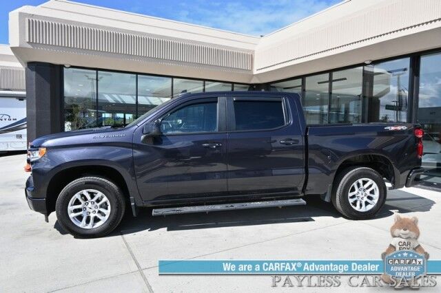 2022 Chevrolet Silverado 1500 RST / 4X4 / Convenience Pkg / All Star Edition / Crew Cab / Turbo Diesel / Auto Start / Power & Heated Cloth Seats / Heated Steering Wheel / Apple CarPlay & Android Auto / Seats 6 / Tow Pkg / 1-Owner Anchorage AK