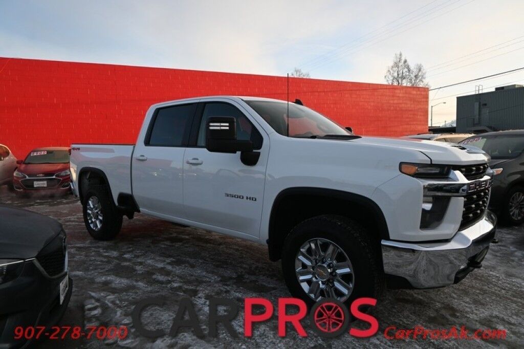 2022 Chevrolet Silverado 3500HD LT - 6.6L V8 - Crew Cab - Heated Front Seats - Remote Start - Heated Steering Wheel - Convenience Pkg 1 & 2 - Seats 6 - Back Up Camera - Brake Controller - Bedliner -Tow Pkg Anchorage AK