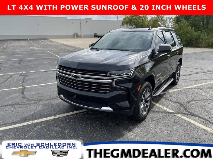 2022 Chevrolet Tahoe LT 4WD Luxury DrvrAlertPkgs w/Sunroof 20s 2ndRowBuckets BlackBowties HD-SrrndVsn Milwaukee WI
