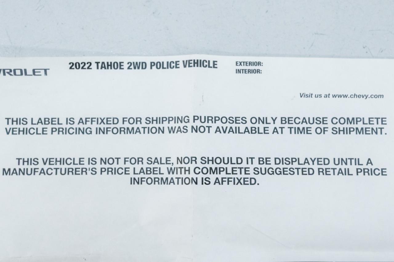 2022 Chevrolet Tahoe Police Vehicle Marietta GA