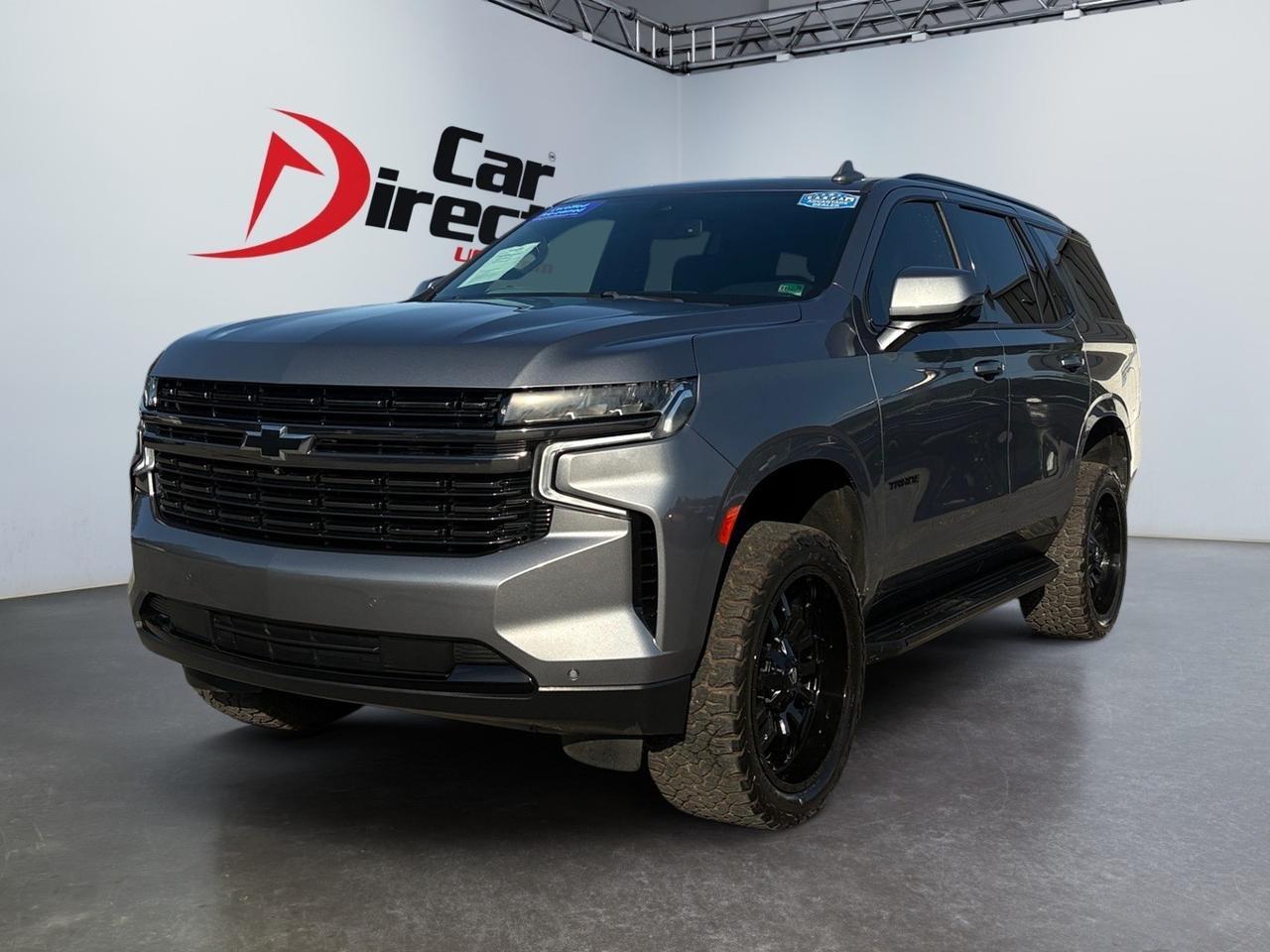 2022 Chevrolet Tahoe RST, HANDS FREE LIFTGATE, BLIND SPOT ALERT, FORWARD COLLISION, LANE KEEP ASSIST, PANORAMIC MOONROOF, CAPTAINS CHAIRS, POWER 3RD ROW, APPLE CARPLAY/ANDROID AUTO, HEATED STEERING WHEEL & SEATS, AUTO START/STOP, ONLY 1 OWNER, GET THE WHOLE FAMILY READY!