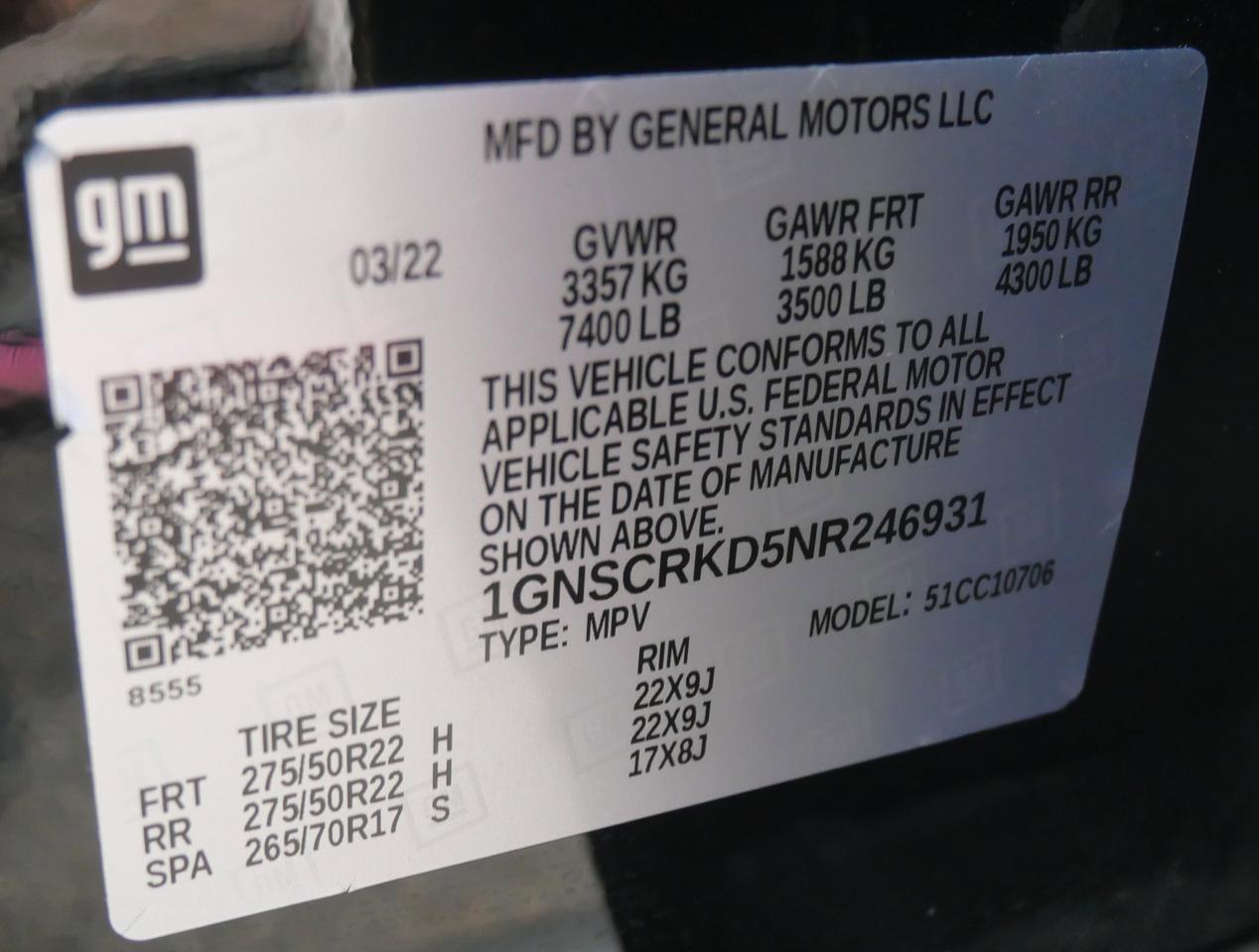 2022 Chevrolet Tahoe RST San Juan TX