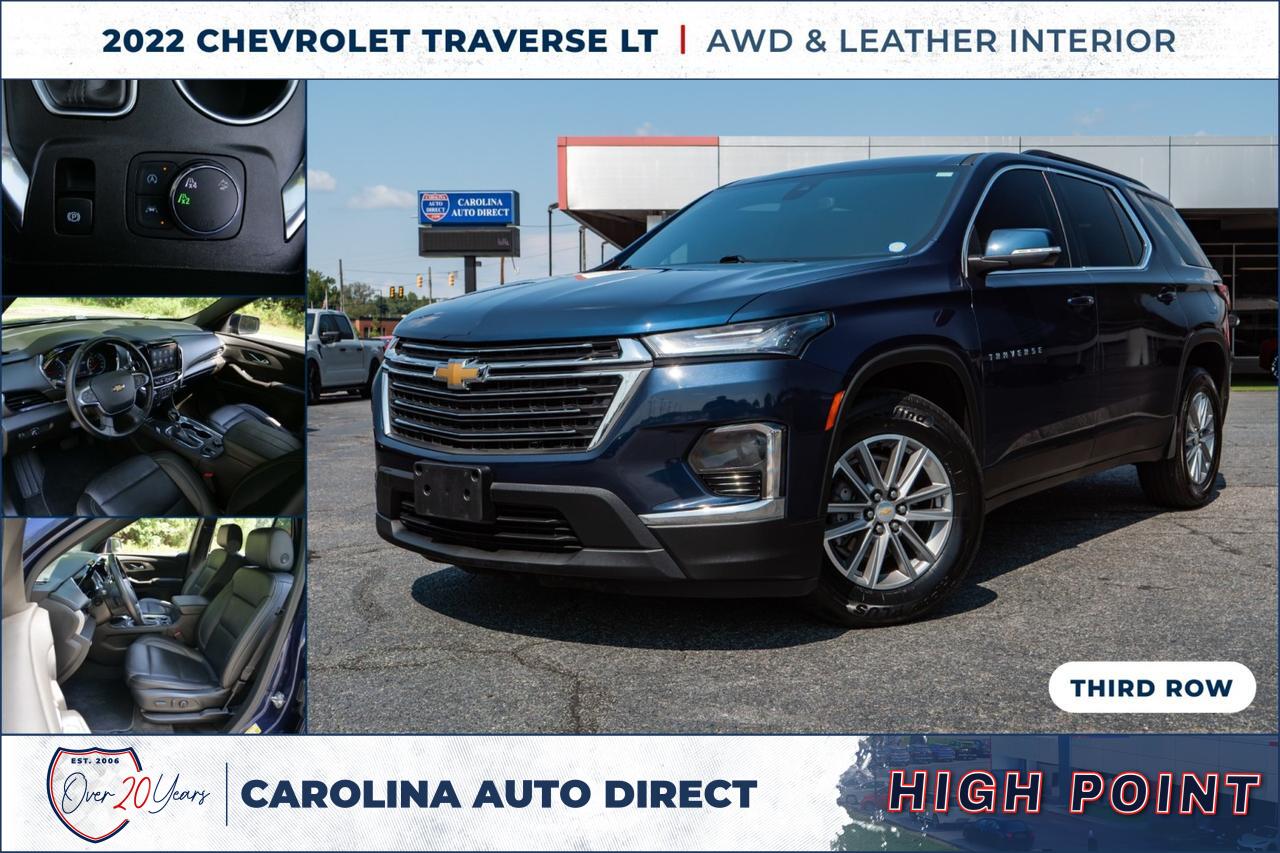 2022 Chevrolet Traverse LT / AWD / Leather / Heated Front Seats