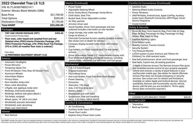 2022 Chevrolet Trax LS Raleigh NC