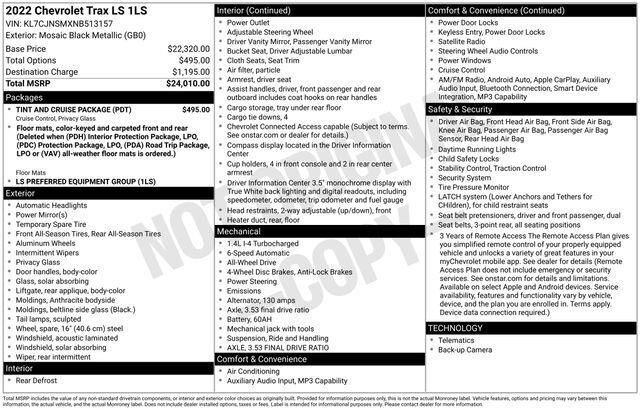 2022 Chevrolet Trax LS Raleigh NC