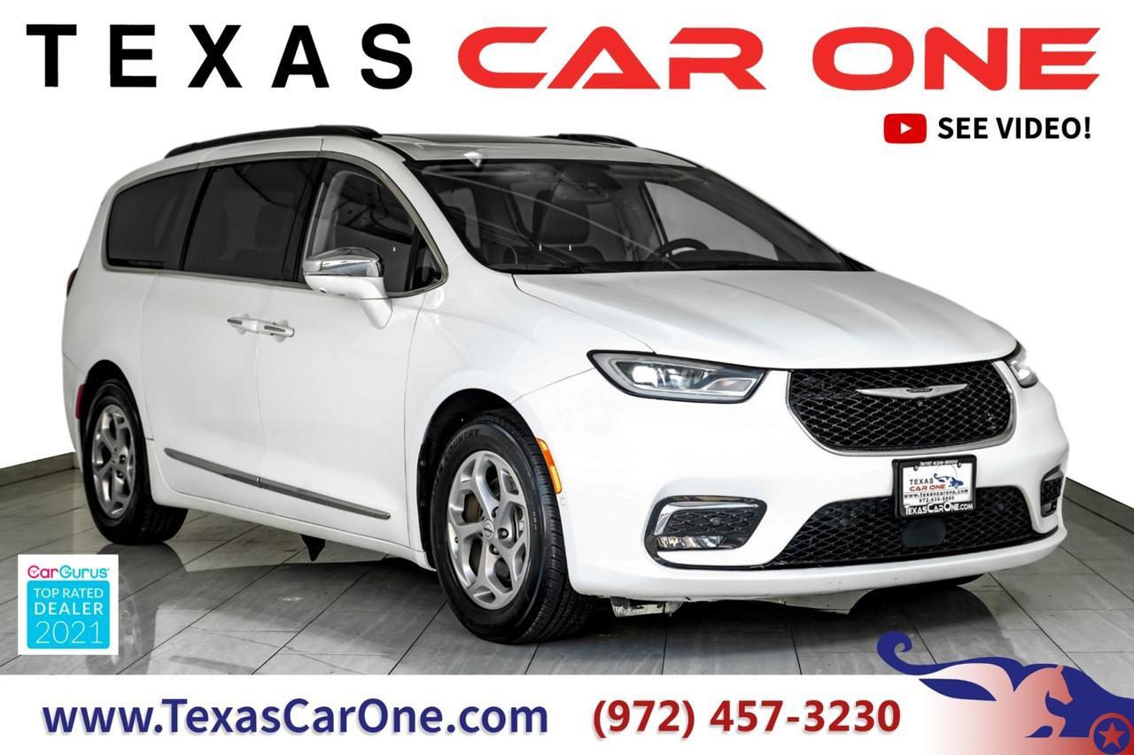2022 Chrysler Pacifica LIMITED BLIND SPOT NAVIGATION PANORAMA LEATHER HEATED & COOLED SEATS REAR CAMERA