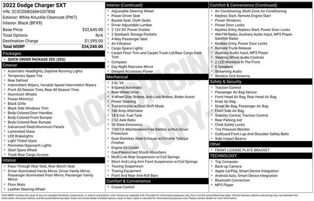 2022 Dodge Charger SXT Raleigh NC