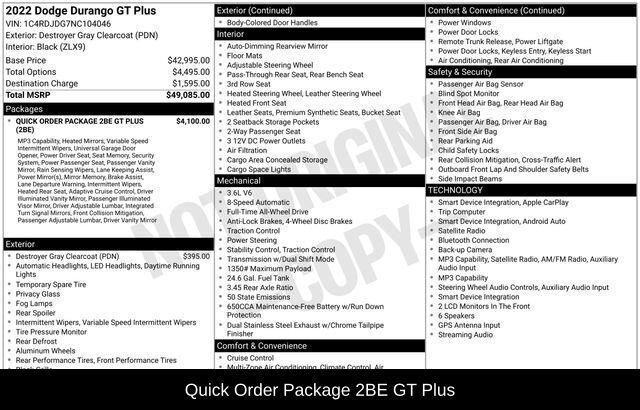 2022 Dodge Durango GT Plus Raleigh NC