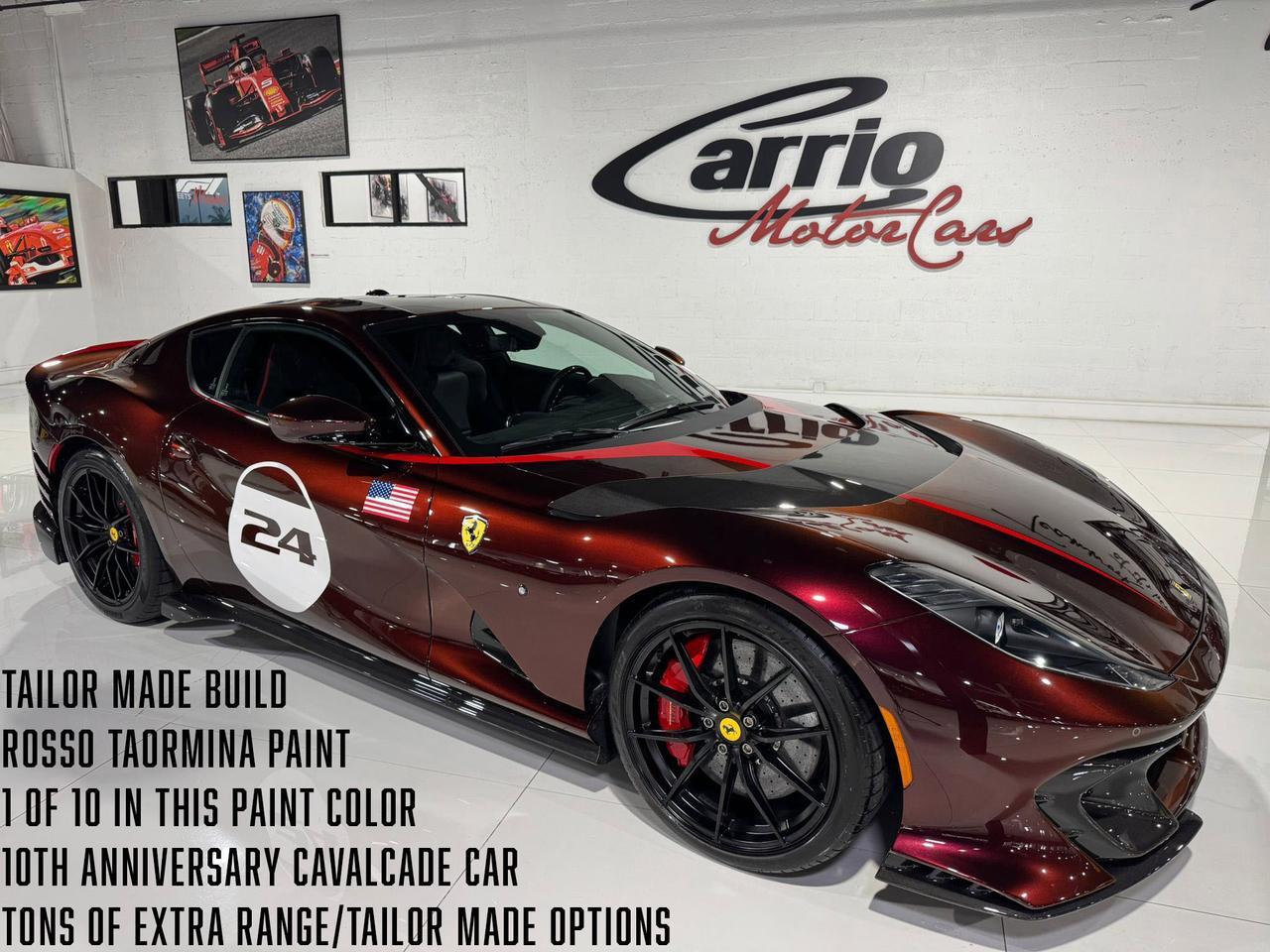 2022 Ferrari 812 Competizione TAILOR MADE 10TH ANNIVERSARY CAVALCADE CAR!! 1/10 in Rosso Taormina paint, many Extra-Range options! Fort Lauderdale FL