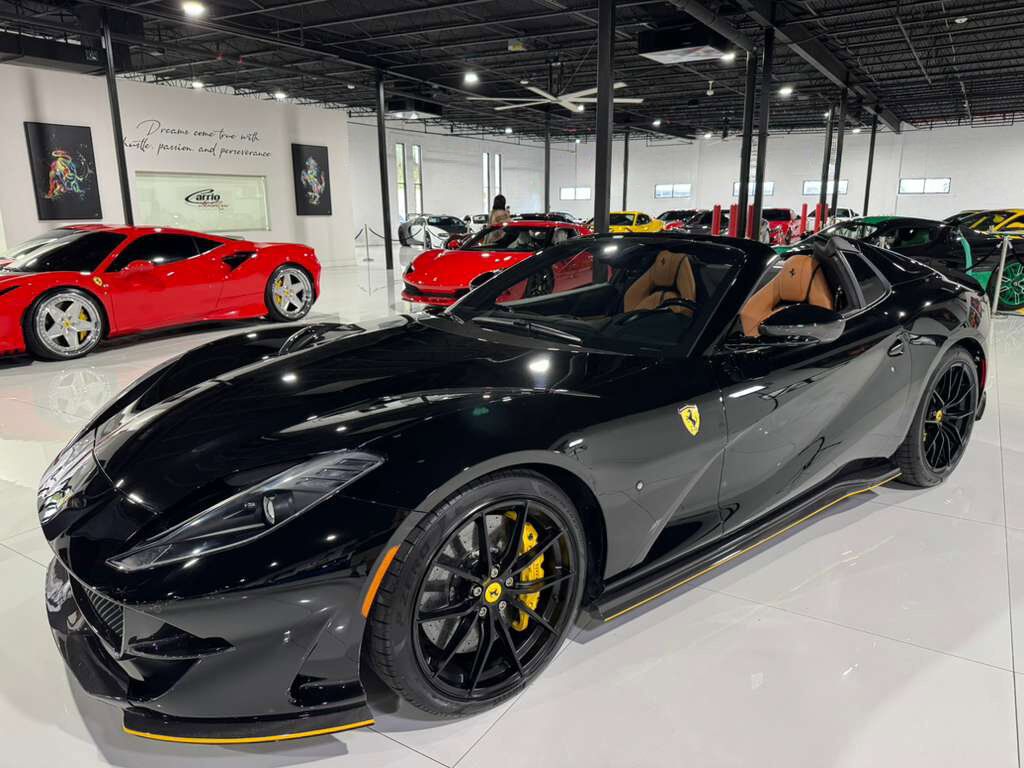 2022 Ferrari 812 GTS Nero B/B paint, Cuoio interior, suspension lifter, forged racing wheels, carbon galore AND MORE!! Fort Lauderdale FL