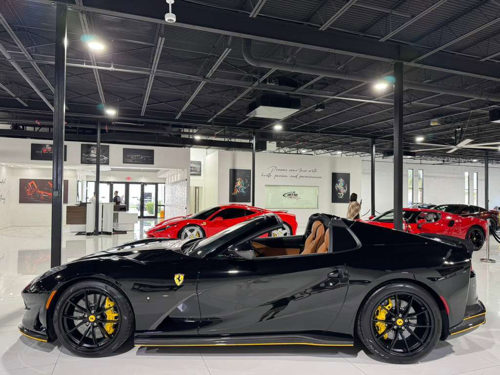 2022 Ferrari 812 GTS Nero B/B paint, Cuoio interior, suspension lifter, forged racing wheels, carbon galore AND MORE!! Fort Lauderdale FL