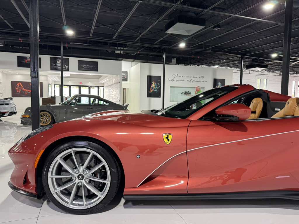 2022 Ferrari 812 GTS TAILOR MADE BUILD! Ispirazioni, Rosso Metallic paint, bespoke interior, passenger display AND MORE!! Fort Lauderdale FL